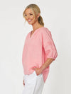 Diana Detail Sleeve Top - Coral