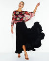 Sunlight and Shadow Silk Top - Oscar Floral