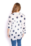 Pointer Pop Over Shirt - Navy + Gold Circles