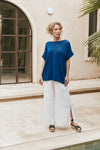 La Mer Sable Knit Top - ONE SIZE - Cobalt