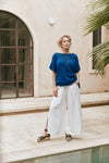 La Mer Sable Knit Top - ONE SIZE - Cobalt