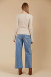 Juno Square Neck Top - Canvas