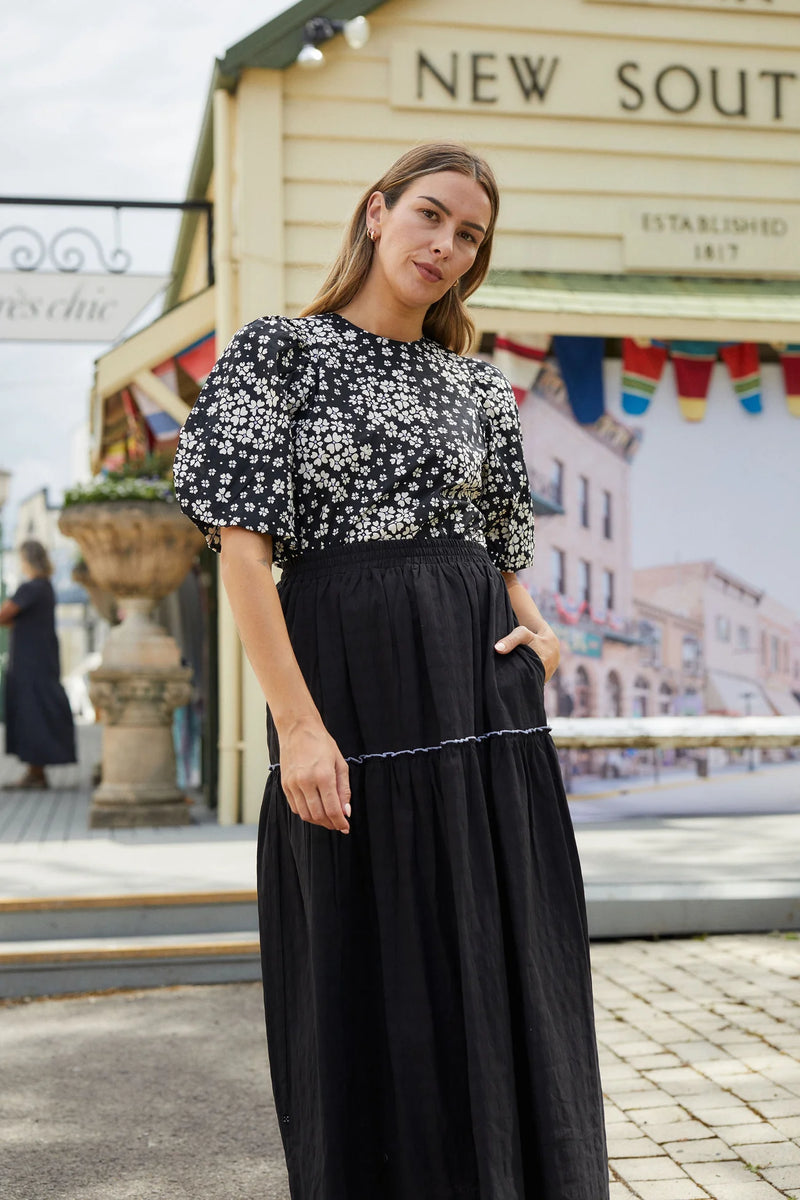 Lucie Top - Night Bloom– Oh So Pretty NZ