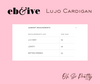 Lujo Cardigan - ONE SIZE - Luxe
