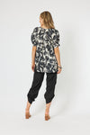 Ivy Top- Black Print