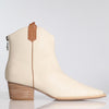 Ryder Boot - Cream Nappa / Tan Trim
