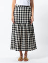 Dalton Skirt - Black & White Check