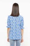 Notting Hill S/S Top - Cobalt Bloom