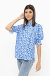 Notting Hill S/S Top - Cobalt Bloom