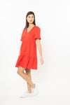 Victoria Mini Dress - Strawberry Linen