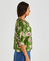 Antonie Pleated Blouse - Moonflower Green