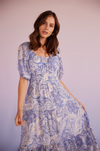 Lola Tiered Midi Dress - Blpaly Print