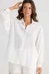 Dahlia Shirt - White Broderie