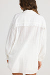 Dahlia Shirt - White Broderie