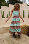 Paloma Dress - Flora Mosaic