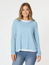 Alice 2in1 Knit Top - Blue
