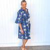 Denim Palm PrintRope Dress