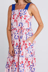 Ziggy Frill Zag Dress - Squiggle Bloom
