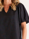 Alba Blouse - Coal