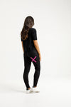 Apartment Pants - Winter Weight - Black with Orchid