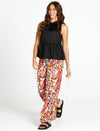 Arabella Wide Leg Pant - Flower Print