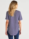 Ariana Tee - Dark Blue Stripe