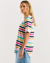 Ariana Tee - Rainbow Stripe
