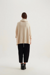 Cowl Neck Boxy Knit - Cream
