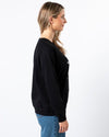 Classic Sweater Black with Star Silver Sequins