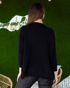 Cleo Sweater - Black Leopard