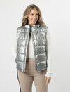 puffer jacket silver