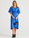 Cora Dress - Iris Blue