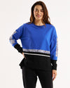 Emmaline Spliced Jumper - Blue Leopard Splice