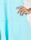 Felix Tiered Mini Dress - Aqua