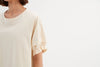 Ruffle Sleeve Detail Top - Cream