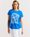 Hailey Short Sleeve Tee - St Barts Palms Print