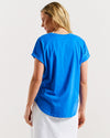 Hailey Short Sleeve Tee - St Barts Palms Print