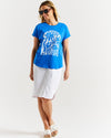 Hailey Short Sleeve Tee - St Barts Palms Print