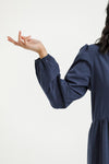 Long Sleeve Khloe Dress - Indigo Blue