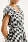 Greta Dress - Black Checks