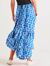 Ibiza Tiered Skirt - Foxy Blue
