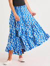 Ibiza Tiered Skirt - Foxy Blue