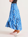 Ibiza Tiered Skirt - Foxy Blue