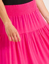 Ibiza Tiered Skirt - French Rose