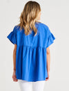 Jameson Blouse - Iris Blue
