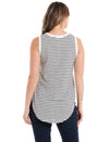 Keira Tank - Jet Black Stripe