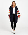 Liliana Chunky Cardi - Navy Stripe