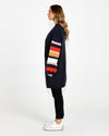Liliana Chunky Cardi - Navy Stripe
