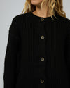 Mari Knit Caridgan - Black