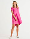 Maxine T Shirt Dress - Azalea